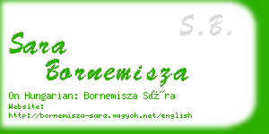 sara bornemisza business card